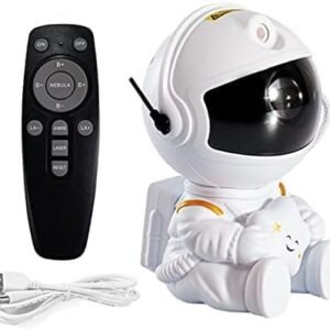 Projetor Astronauta Transforme Seu Ambiente em uma Galáxia Estrelada! Controle Remoto Alimentação USB