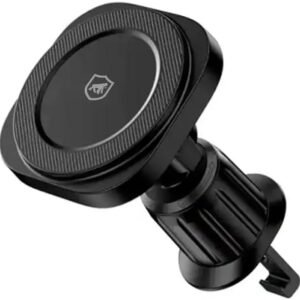 Gshield Suporte Veicular e Carregador Turbo Sem Fio 15W Compatível com MagSafe, Carregamento Rápido por Indução Wireless Magnético com Clipe de Ar Condicionado para Carro, Tank Car, Preto Gshield Suporte Veicular e Carregador Turbo Sem Fio 15W Compatível com MagSafe, Carregamento Rápido por Indução Wireless Magnético com Clipe de Ar Condicionado para Carro, Tank Car, Preto