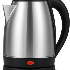 Chaleira Elétrica 1,8L Inox 220v – Ferve Água Rápido, Desligamento Automático, Proteção Contra Superaquecimento, Jarra Sem Fio Com Base 360° Fácil Abertura Tampa Alça Premium