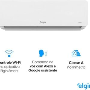 Ar Condicionado Split Hi Wall Eco II Wi-Fi Inverter Elgin 12.000 Btus Quente e Frio 220v R-32