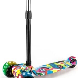 Patinete Infantil 3 Rodas Com Led Dobrável – Mega Compras