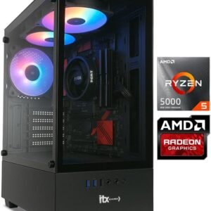 PC Gamer ITX Arena, Ryzen 5 5600GT, Radeon™ Graphics Vega 7, 16GB Ram, SSD 480GB, Gabinete RGB