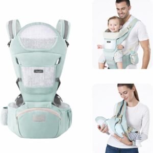 Canguru Para Bebe Adequado Para 0-36 Meses Canguru Ergonomico Para Bebe Alça De Transporte Multifuncional 6 em 1 (Verde Claro) Premium Canguru Para Bebe Adequado Para 0-36 Meses Canguru Ergonomico Para Bebe Alça De Transporte Multifuncional 6 em 1 (Verde Claro) Premium