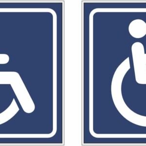 Adesivo Cadeirante PCD Símbolo de Acessibilidade para Veículos Kit 12×12 cm Adesivo Cadeirante PCD Símbolo de Acessibilidade para Veículos Kit 12×12 cm