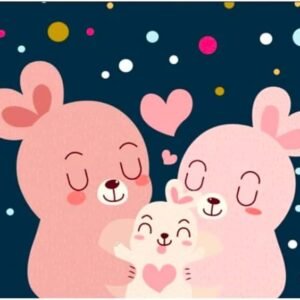 Cortina Magnética Blackout Infantil para Automóveis, Proteção Solar (Coelhinhos)