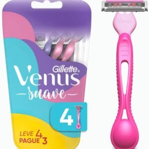 Gillette Venus Aparelho de Depilação Descartável Suave com Aloe, 4 Unidades