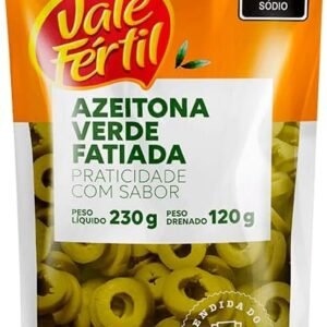 Vale Fértil Azeitona Verde Em Conserva Fatiada Sachê 120G Pequeno