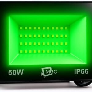 Refletor Holofote 50w Luz Verde A Prova D’ Agua Bivolt Uso Externo