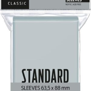 Sleeve Classic: STANDARD 63,5x88mm, PADRÃO, Redbox, TCG, Plástico para Proteção de Cartas