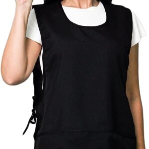 Avental Bata Liso Oxford Frente e Costa Com 2 Bolsos LojaLoja