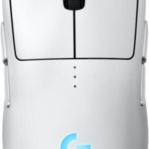 Mouse Gamer Sem Fio Logitech G PRO 2 LIGHTSPEED para Destros ou Canhotos, 4 Botões Programáveis e Removíveis, Sensor Hero 2 44K DPI, Carregamento USB-C, PC/Mac – Branco