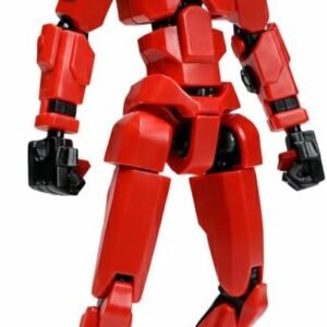 Brinquedo Articulado Dummy 13 Montável Ninja Impressão 3D Acessórios Cores Sortidas Coleção Premium (Vermelho)