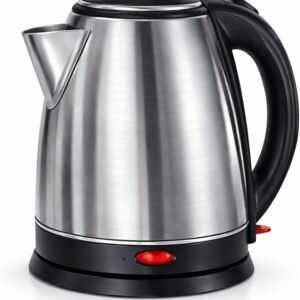 Chaleira Elétrica Inox 1,8L 220V – Ferve Água Rápido Desligamento Automático Proteção Contra Superaquecimento Base 360° Jarra Sem Fio Design Premium