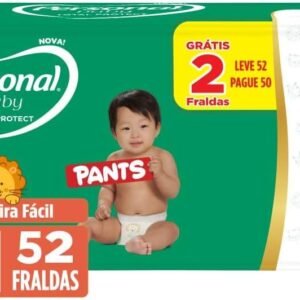 Personal Fralda Baby Total Protect Pants Média, 52 Unidades