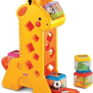 Fisher-Price Brinquedo para Bebês Girafa com Blocos para crianças a partir de 6 meses