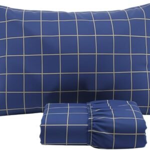 Jogo de Lençol Cama Solteiro Malha 100% Algodão 2 Peças Estampado Com Elástico Toque Macio Cozzilar (Modelo 13)