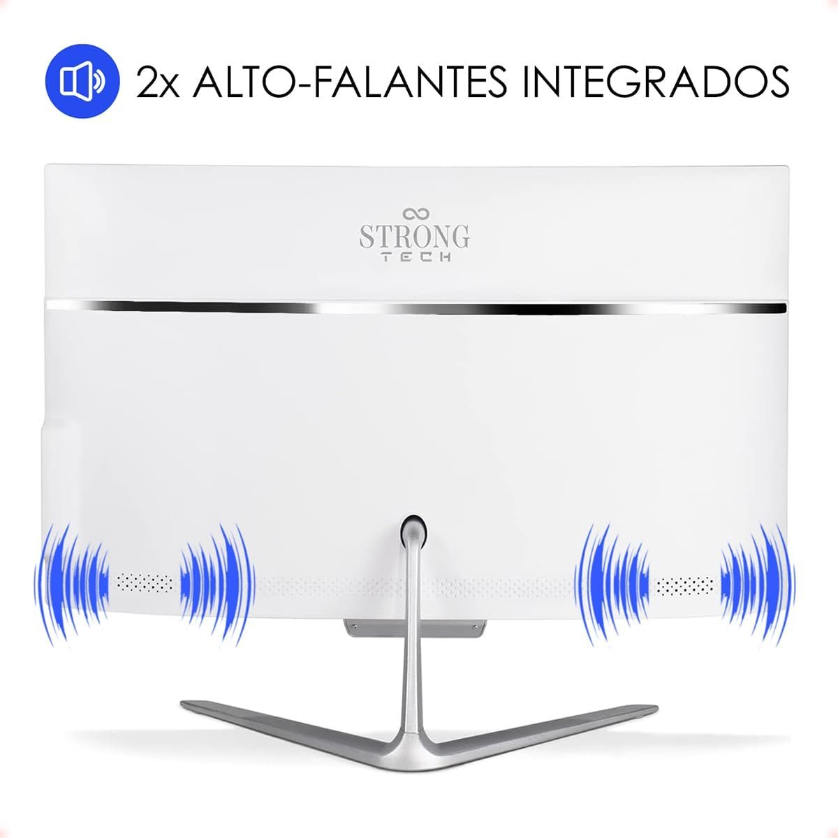 Computador Completo All In One Intel Core i5 21,5" 8GB SSD 128GB 4 Núcleos Super Turbo Hdmi Teclado e Mouse Strong Tech - Imagem 7