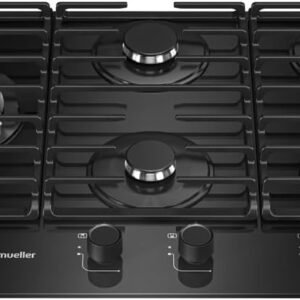 Cooktop Mueller 5 Bocas 77cm com Grade Dupla MCG5BM Bivolt