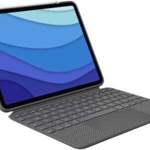 Capa com Teclado Logitech Combo Touch iPad Pro 11″ (1ª, 2ª, 3ª e 4ª Geração), Teclado Retroiluminado Destacável com Suporte, Touchpad Click-Anywhere e Carregamento via Smart Connector – Cinza