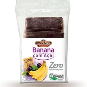 BARRINHA DE BANANA COM AÇAÍ ZERO AÇÚCAR- 150G DaColônia