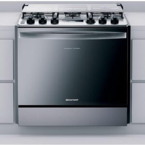 Fogão Brastemp 5 Bocas De Embutir Cor Inox Com Turbo Chama E Touch Timer – BYS5PCR BIVOLT