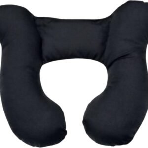 Almofada de Pescoço Apoio Cabeça Bebe Cadeirinha (Preto)