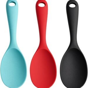Jogo 03 Colheres de Silicone Cozinha Wellmix Cabo Curto Preparo Antiaderente Alta Durabilidade