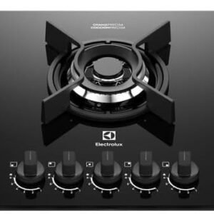 Electrolux Cooktop 5 Bocas a Gás Electrolux Mesa Vidro Experience ChamaPrecisa e Multi Chama (KE5GC) Bivolt