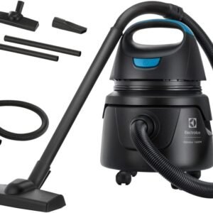 Aspirador água pó Electrolux compacto potente função sopro 1400W 12 L total 5 L util protetor termico AWD01 127v