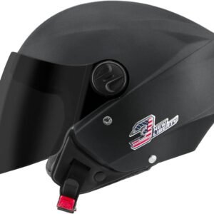CAPACETE ABERTO PRO TORK NEW LIBERTY 3 ELITE FOSCO PRETO FOSCO TAM. 58 VIS. FUMÊ