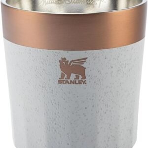 Stanley – Copo prismático isolado para cocktails, antiderrapante, para bebidas quentes ou frias, 201 ml, Ash Bronze