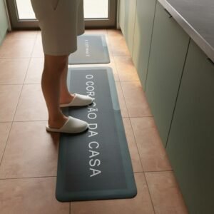 Tapetes antiderrapante p/cozinha grande absorvente | kit com 2 unidades| Magico| 120cm x 60xm (modelo cor verde)