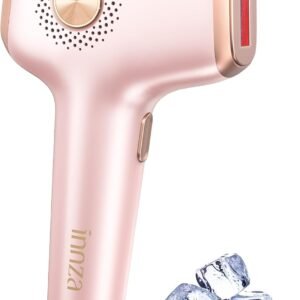 INNZA Removedor de pelos IPL com função de resfriamento de gelo para mulheres permanentes, 999.999 Flashes Removedor de pelos IPL indolor, dispositivo de remoção de pelos para axilas, pernas, braços (Ouro rosa)