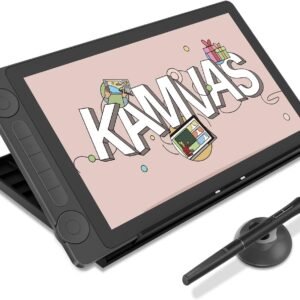 HUION Kamvas 13 (Gen 3) Mesa digitalizadora, Tablet de Arte Totalmente Laminado com Vidro de Lona Anti-brilho, 99% sRGB, PenTech 4.0, 16384 Pressão da Caneta, Dial Duplo para PC, Mac, Android