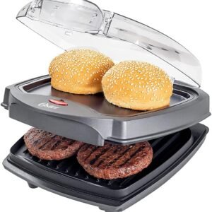 Grill Elétrico Oster Burguer 2 em 1 com Estufa, 110V, 1200W, OGRL500