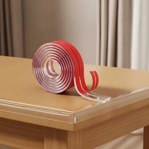 Fita Protetora de Quina 2m Silicone Transparente Anti‑Impacto para Mesa Móveis Berço e Borda (1)