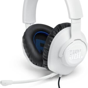 JBL, Fone de Ouvido Com Fio, JBL, QuantumSOUND 100P, Headset Gamer, Over Ear, Microfone Removível – Branco JBL, Fone de Ouvido Com Fio, JBL, QuantumSOUND 100P, Headset Gamer, Over Ear, Microfone Removível – Branco