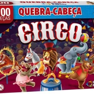 Quebra-Cabeça Cartonado o Circo 100 Peças Pais e Filhos
