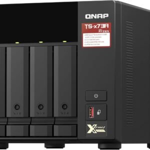 Storage QNAP TS-473A-8G 4-Baias – Ryzen V1500B 2.2GHz (Quad-Core), 8GB DDR4, 2 x 2.5G Ethernet, 2 x M.2, Torre