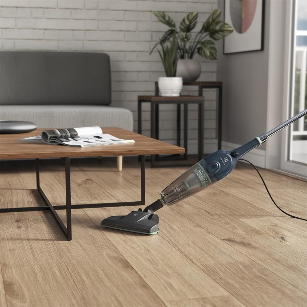 Aspirador pó vertical com fio portátil de mão 2 em 1 1450W cabo 5m capacidade 1,6L filtro HEPA Electrolux STK14 Azul Denim 127v - Imagem 7