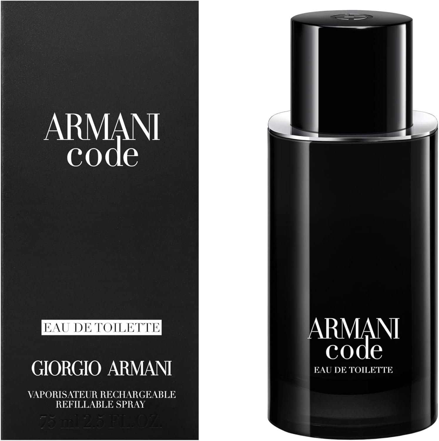 Armani Beauty, Armani Code Eau de Toilette, Giorgio Armani, Perfume Masculino Refilável, Fragrância Oriental Amadeirada com Notas de Tangerina Verde, Lavanda, Fava Tonka e Cedro - Imagem 2
