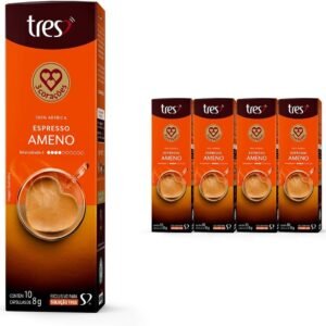 3 Corações Pack Cápsula de Café Espresso Ameno TRES – 40 un 3 Corações Pack Cápsula de Café Espresso Ameno TRES – 40 un