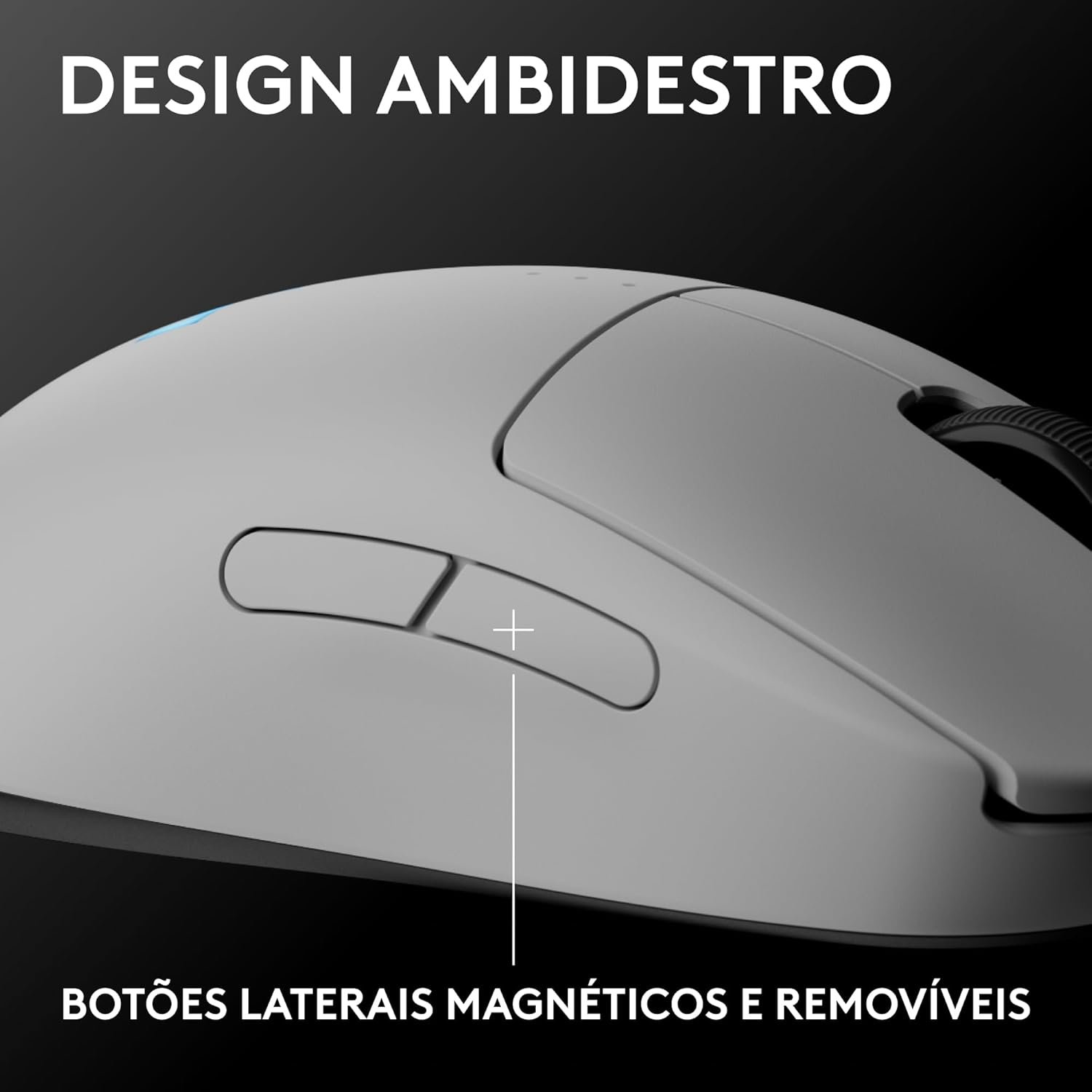 Mouse Gamer Sem Fio Logitech G PRO 2 LIGHTSPEED para Destros ou Canhotos, 4 Botões Programáveis e Removíveis, Sensor Hero 2 44K DPI, Carregamento USB-C, PC/Mac - Branco - Imagem 3