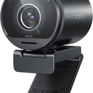 Webcam EMEET SmartCam S800 4K para streaming ao vivo e reuniões online, sensor Sony de 1/2”, suporta HDR, autofoco duplo PDAF e ToF, 1080p a 60 FPS, 2 microfones com cancelamento de ruído, FOV 40°-73°