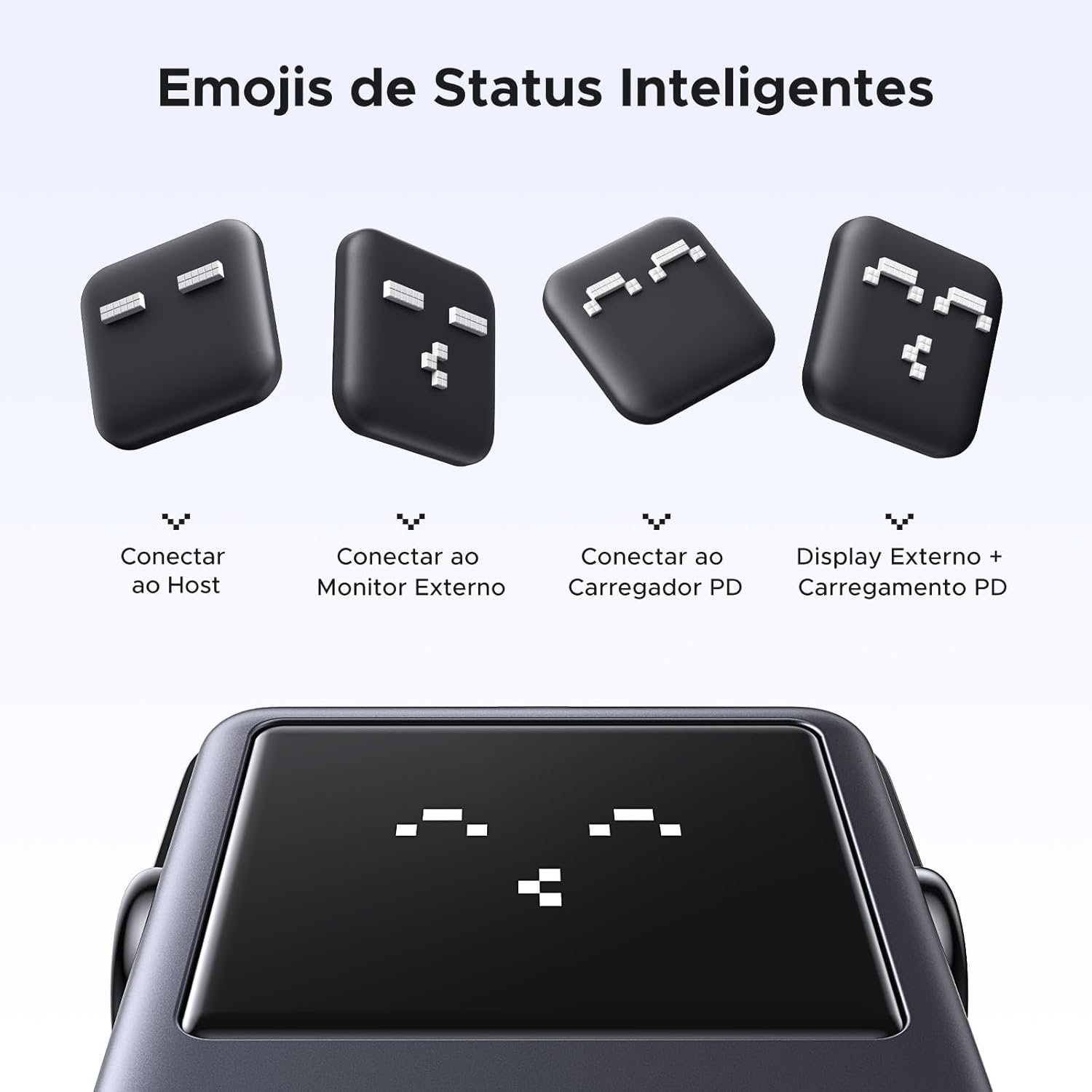 UGREEN Uno Hub USB C, 6 em 1 Robot Adaptador USB C 3.2 Gen 2 com HDMI 4K 60Hz, 2*USB e 2*USB C 10Gbps, PD 100 W Compatível com MacBook Pro Air Surface Chromebook DELL XPS e Mais Dispositivos Tipo C - Imagem 7