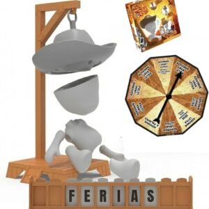 Jogo de Tabuleiro Forca Adivinhe a Palavra, Roleta Inclusa, Peças Magnéticas, Educativo para Crianças a partir de 7 anos e Adultos (Grande)