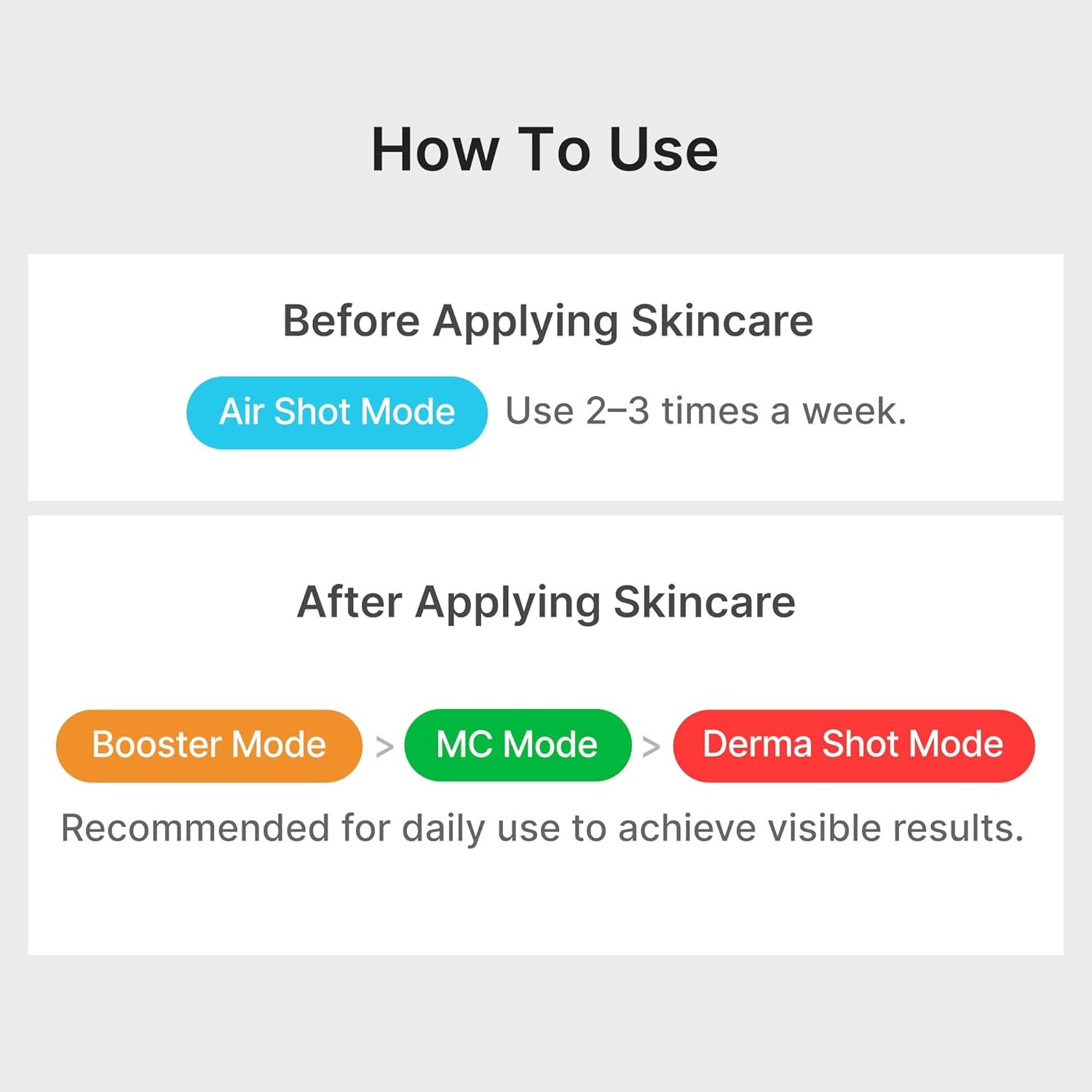 medicube Age-R Booster Pro Pink, Massageador De Beleza Real Glass Glow 6 Em 1, Pele De Espelho, Cuidados Com A Pele Coreana - Imagem 7