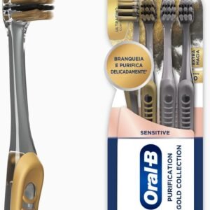 Oral-B Escova de Dente Sensitive Purification Gold Collection Extra Macia 4 Unidades