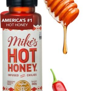 Mike’s Hot Honey, #1 da América mel apimentado, sem glúten, perfeito para quem gosta de molho doce e picante (340 g)