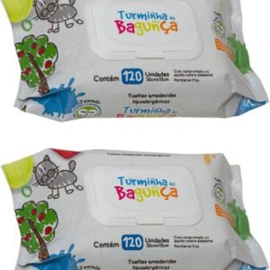 Kit 2 Lenços Umedecido Bebê Recém Nascido 240 Toalhas